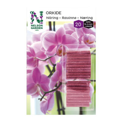 Nelson Garden™ Næringspinde orkidé 20st emballage