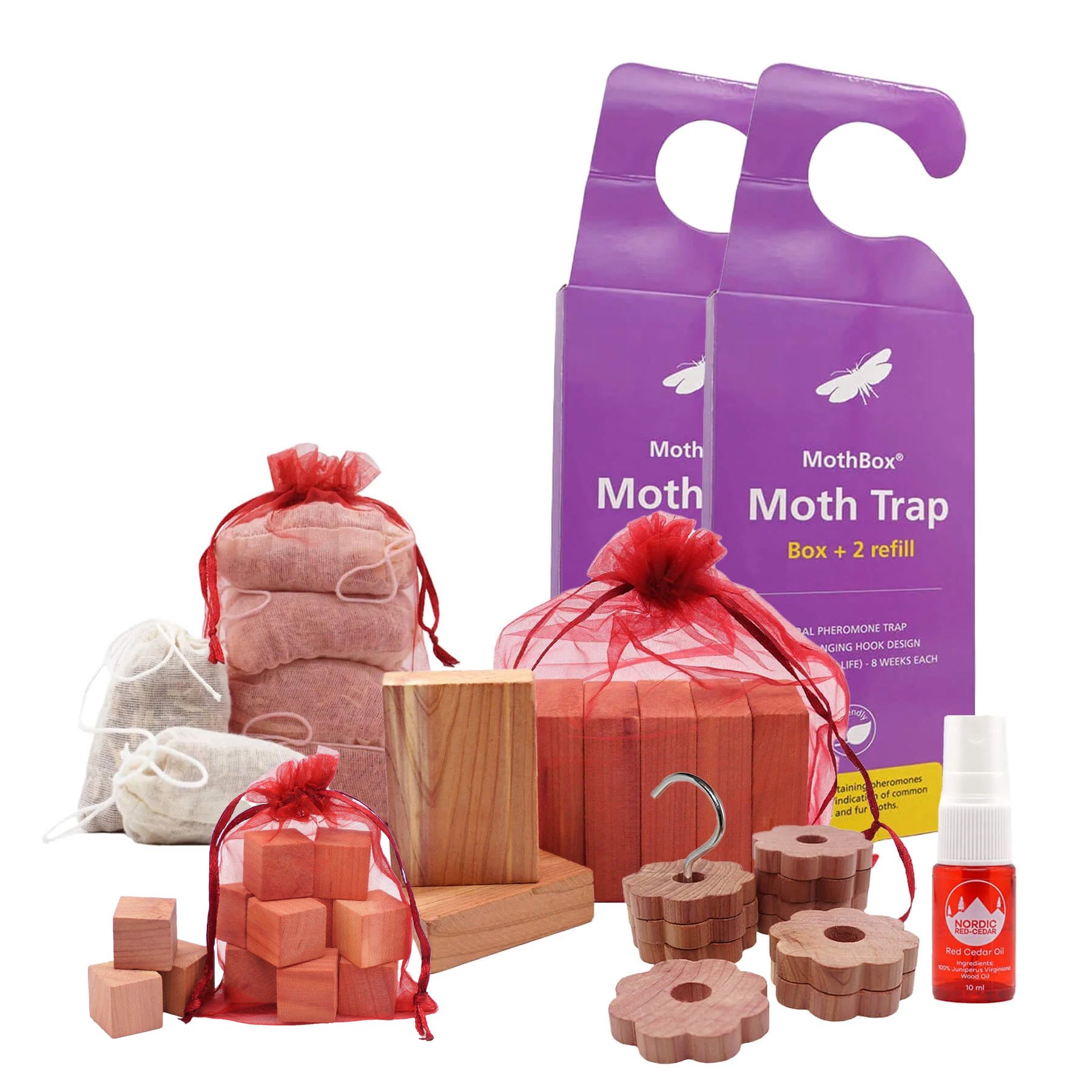 Værdipakke | Cedertræ + Mølfælde | Mothbox®