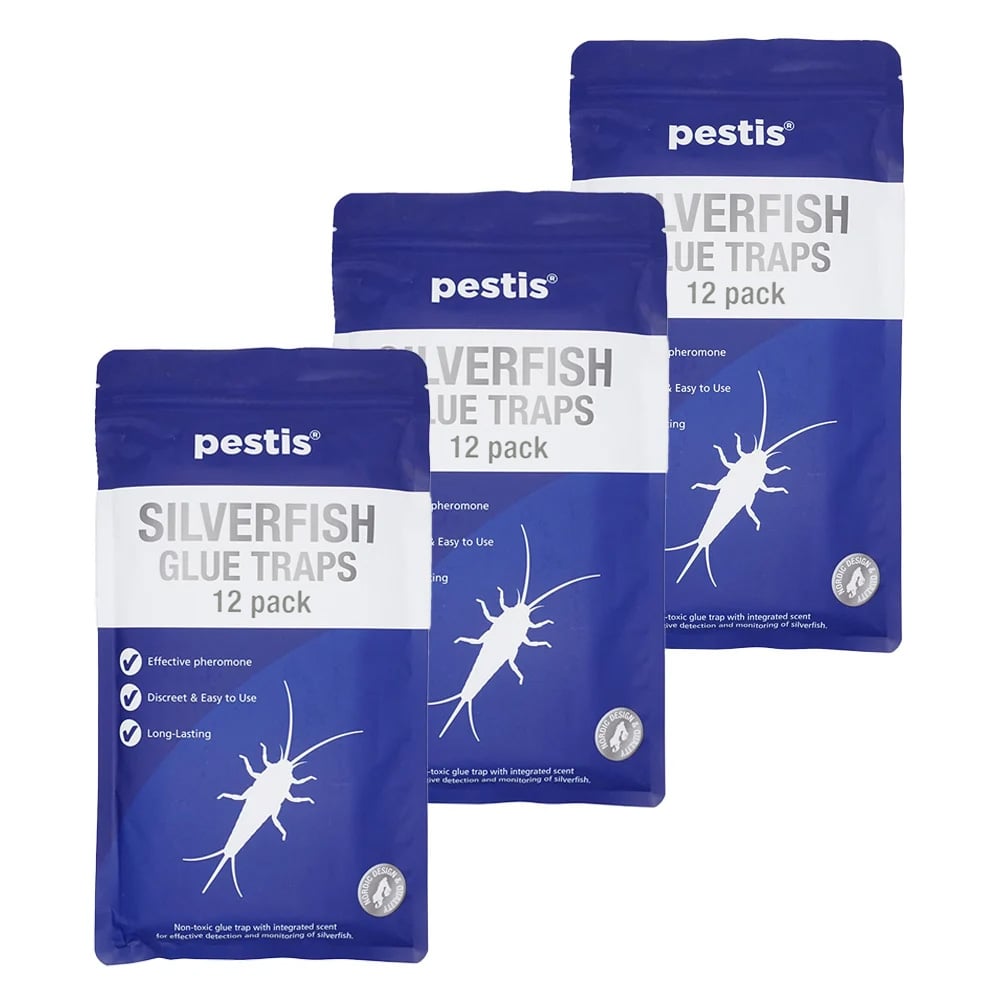 Storpakke | 3 stk. Skægkræ- & Sølvfiskfælde 12-pak | Pestis®