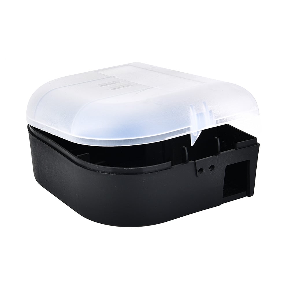 Sikker foderstation til musefælde låg